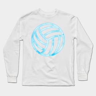 Volleyball Blue Long Sleeve T-Shirt